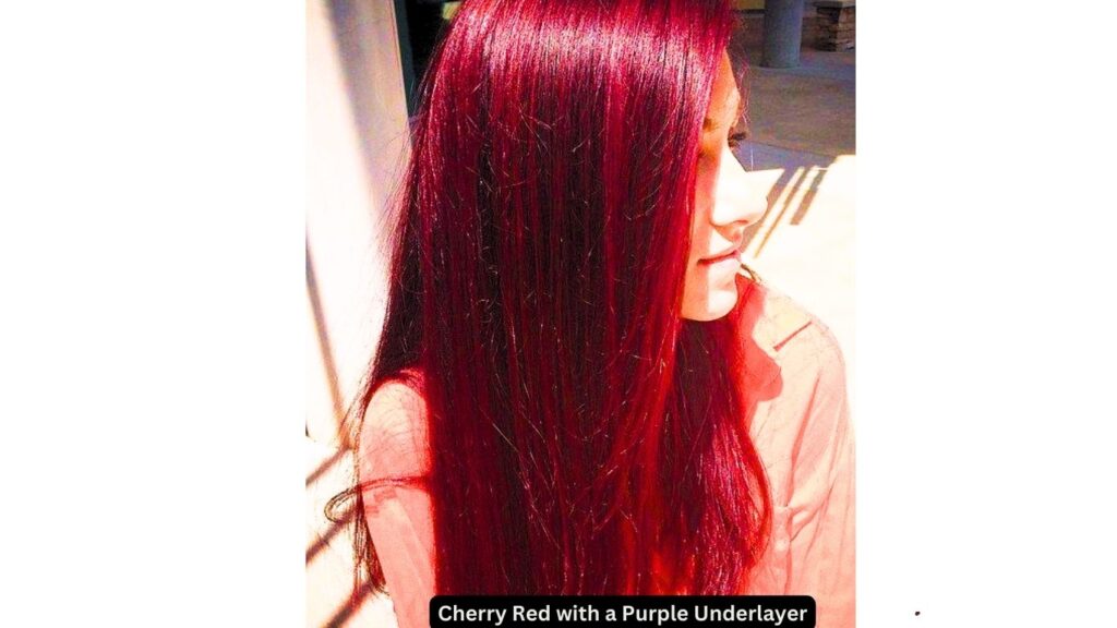 Cherry Red with a Purple Underlayer